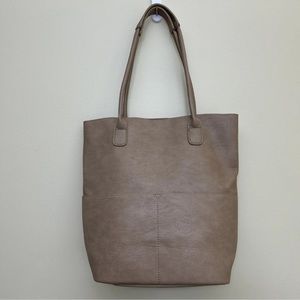 Susan Joy Women’s Slouchy Tote Bag Purse Tan Beige